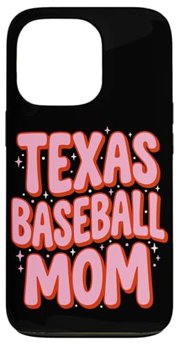 Pink Groovy Texas Baseball Mom ���g�� �� �X�}�z�P�[�X iPhone 13 Pro �p