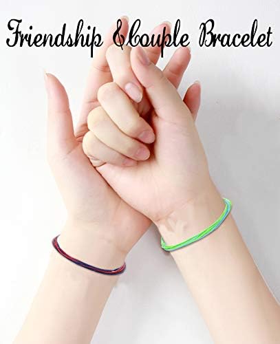 Subiceto 12 Pieces Multicolor String Handmade Braided Bracelet Strand Waterproof Bohemian Bracelets for Women Boho Handcrafted Jewelry Set