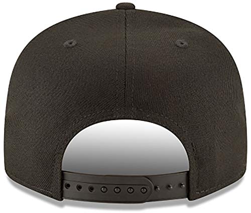 New Era Authentic Angels Black On Black 9Fifty Snapback Osfm Hat Cap- Adjustable #TOP4