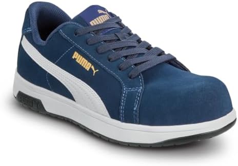 PUMA Mens Ocean Blue/White Iconic MaxTrax Composite Toe SRO Athletic 9.0 M - 2