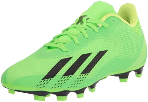 adidas Unisex X Speedportal.4 Flexible Ground Soccer Shoe, Solar Green/Solar Red/Solar Yellow, 12.5 US Men