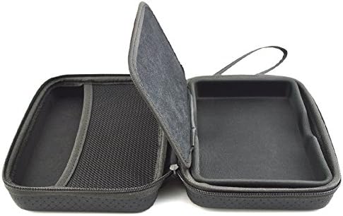 Rheme Garmin Nuvi Compatible Carry Case For Black Hard Carry Case For TomTom Go 5200 5100 Go 520 510 Go 51 Go Professional 5'' GPS Sat Nav With Accessory Storage and Lanyard