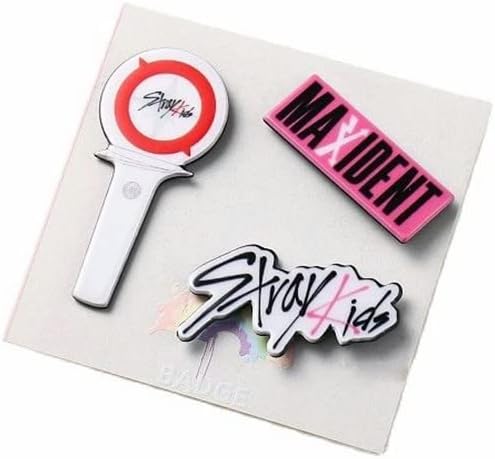 Juego de 3 pines Kpop Twice Stray Kids Astro ATEEZ Seventeen Gidle Itzy The Boyz Treasure Aespa para bolsa ropa seda