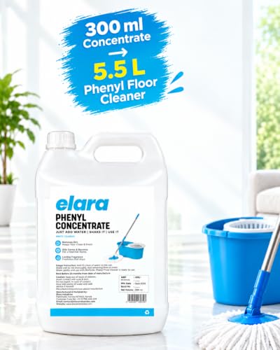 Image of Phenyl Concentrate makes 5.5L Floor Cleaner | Just Add Water and Shake | Multipurpose Cleaner for Home, Office & Commerecial Spaces | Remove Dirt | Pine Fragrance | Value Pack