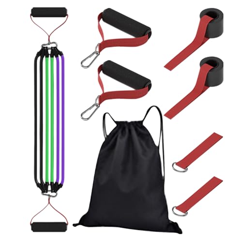 Duroecsain Bandas de resistencia, Bandas de resistencia Set | Bandas de resistencia definen Bandas de entrenamiento | Torneo Natural Látex Cómodo para Gimnasio en Casa