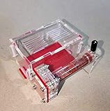 Material durable: Este es un acrílico hormigas calidad gusanos se alimentan de diseño box.Transparent, conveniente para que usted pueda observar y alimentar a las hormigas o gusanos.