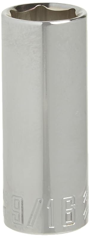 Soquete profundo SAE CRAFTSMAN 6 pontas, acionamento de 6,35 mm (1/4 pol.), 14,3 mm (9/16 pol.), CMMT43587