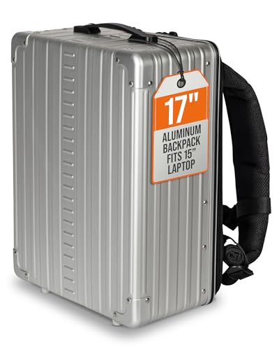 All Aluminum Lightweight 17" Hybrid Backpack for Men & Women,