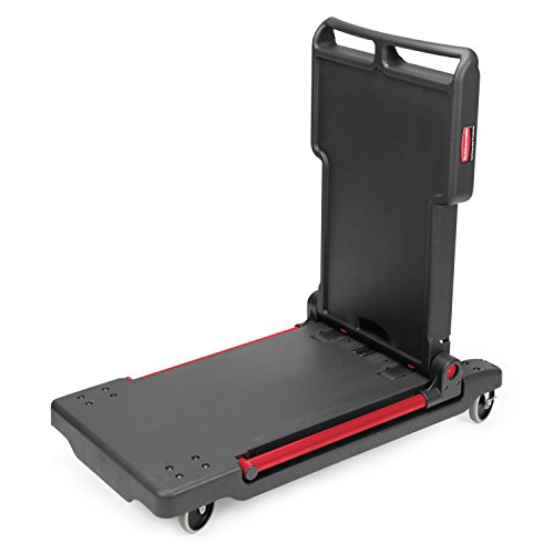 Rubbermaid Commercial Products Convertible Folding Utility Dolly/Cart/Platform Truck With Wheels, 400 Lbs Capacity, For Moving/Warehouse/Office (Fg430000Bla) #TOP1