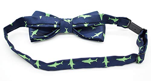 Carahere Boy's Handmade Pre-Tied Patterned Bow Ties (One Size, Shark Pattern) #TOP3