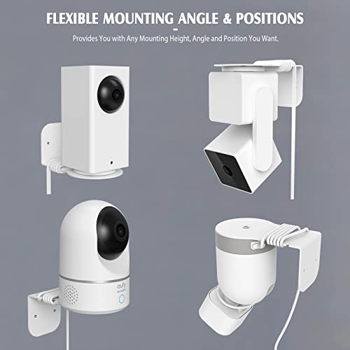 PUUUCI Wall Mount for Blink Mini Pan-Tilt Camera/WYZE Cam Pan v3&v2 / Eufy Security Solo IndoorCam P24 - WYZE/Blink/Eufy Security Camera Mount Bracket Accessories for Home/Apartment/Office (1-Pack) - Thumbnail 3