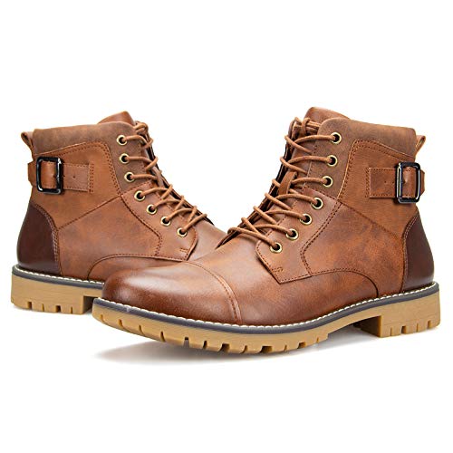 JITAI Men Oxford Boots Lace-up Casual and Comfortable Mens Boots