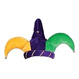 Plush Jester Hat Party Accessory (1 count) (1/Pkg)