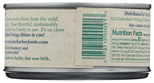 Bar Harbor, Clams Whole Gourmet Ocean, 6.5 Ounce - Thumbnail 2