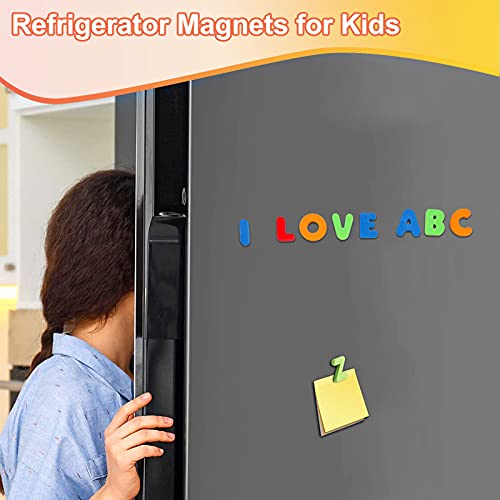 Magnetic Letters Set For Toddlers - Foam Alphabet Letters Fridge Refrigerator Magnets Colorful Abc Educational Toys Preschool Learning Spelling Counting For Kids Toddlers With Random Color #TOP2