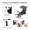Grapelet 1X Stroller Cup Holder,Universal Pram Bicycle Pushchair Cup Holder, 360 Degree Rotation ABS Adjustable Drink Coffee Bottle Organizer Accommodate for Baby Bottles, Bike and Beverage Bottles #3