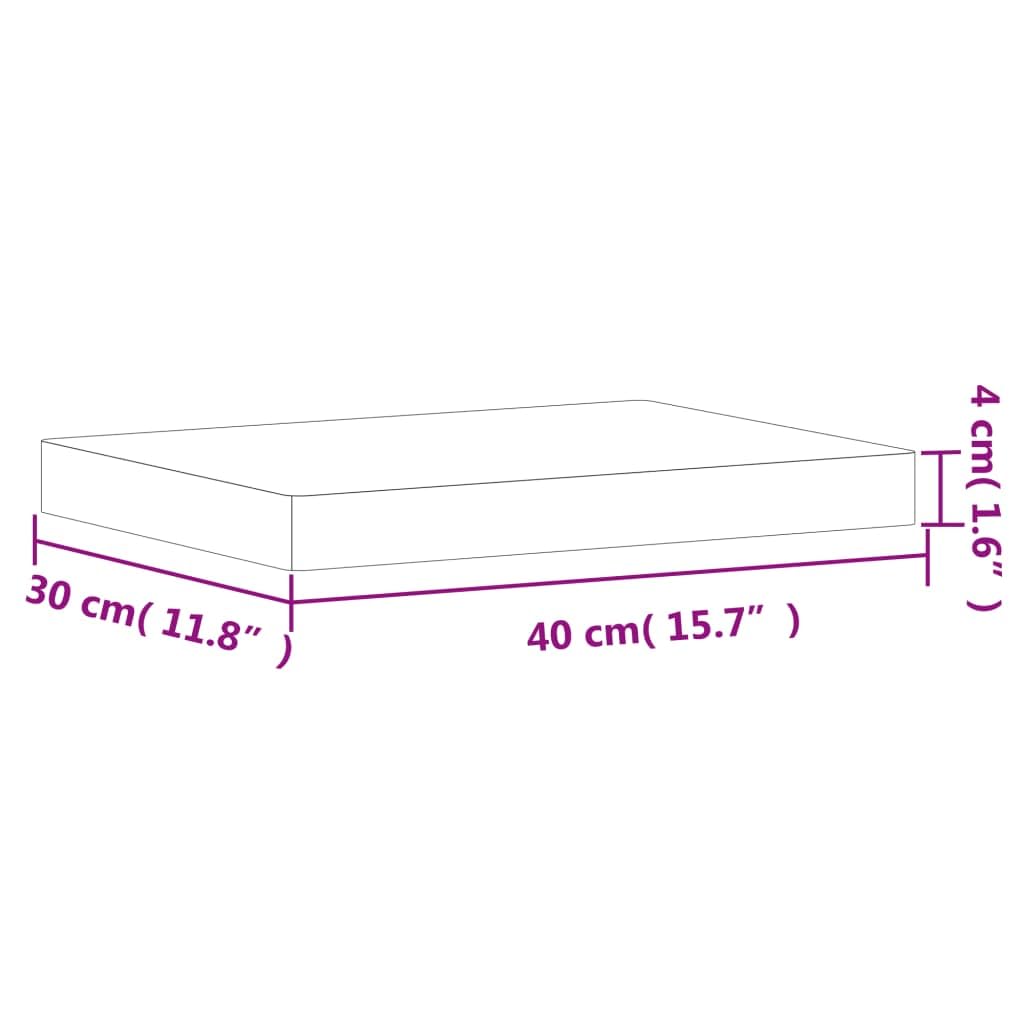 Generisch Schneidebrett 40x30x4 cm Massivholz Buche,Heim Garten,Küche Esszimmer,Küchenhelfer -utensilien,Schneidebretter-355995