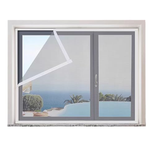 Mosquitera para ventana de 150x200cm multicolor con fijación autoadhesiva