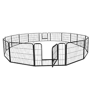 ZENY 2440inch Dog Pen Foldable Metal 816 Panels Exercise Pen Pet Playpen Puppy Cat Exercise Fence Barrier Playpen Kennel