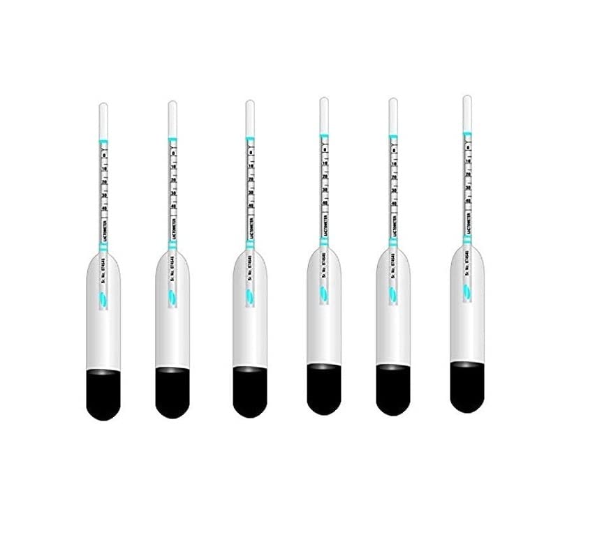 Indiginous Borosilate Glass Milk Lactometer for checking Milk Purity with in a Minute Test Kit (6 Unit Lactometer with 1 PVC Test Tube) (B0B5MTDNC3) Amazon Price History, Amazon Price Tracker