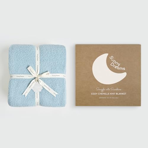 Image of EVERGRACE Soft Plush Baby Blanket for Boys Girls, Double-Sided Fleece Fuzzy Toddler Nursery Blanket Lightweight Warm Cozy Throw Blanket for Baby Crib, Couch, Bed, Pearl Blue, 50 inchx60 inch