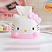 Prettyia Kawaii Pink Kitty Tissue Box for Living Room Bedroom Bathroom car Office,Tissue Dispenser Box, Table Decoration, 6.8 x 6.7 x 6.6”