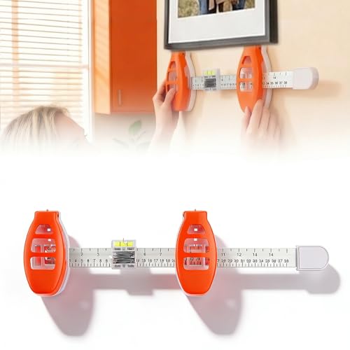 Magnetic Picture Hanging Tool with Level Ruler 3 in 1 DIY Frame Alignment Kit for Straight Wall Art Mirrors & Shelves No More Crooked Pictures