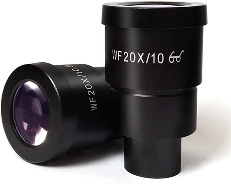 顕微鏡 1 ペア WF20X 実体顕微鏡用接眼レンズ 高アイポイント光学接眼視野 10mm または 12mm WF20X/10 WF