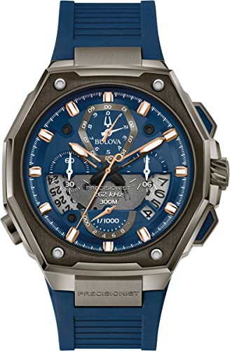 Bulova Cronógrafo 98B357, Azul, Correa