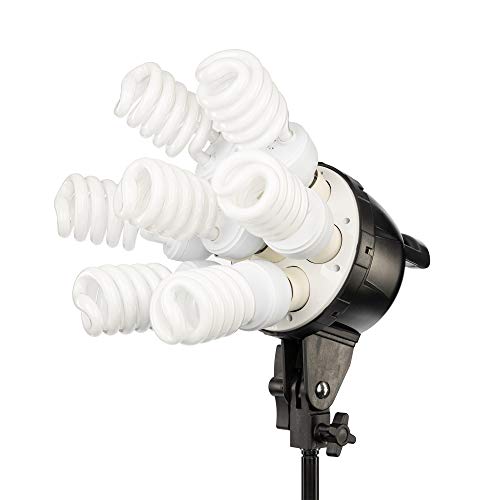 Fovitec - 1-Light 1600W Fluorescent Lighting Kit for Photo & Video with 24"x36" Softbox & Stand