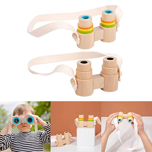 Binoculares de Madera para Niños para Camping y Viajes miniatura 2