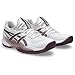 ASICS Women's POWERBREAK FlyteFoam Handball Shoes, 7, White/Dusty Mauve