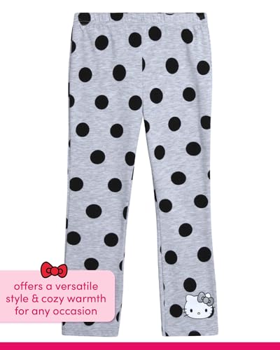 Image of Hello Kitty Girls' Legging Set - 2 Piece Printed T-Shirt and Cozy Matching Leggings for Girls (2T-12), Size 2T, Pink /Grey