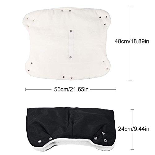 Kinderwagen Handschuhe, Kinderwagen Handwärmer,Extra Dick Fleece Innenseite Kinderwagen warme Handschuhe Universalgröße für Kinderwagen Buggy Radanhänger, Wasserfest und windfest
