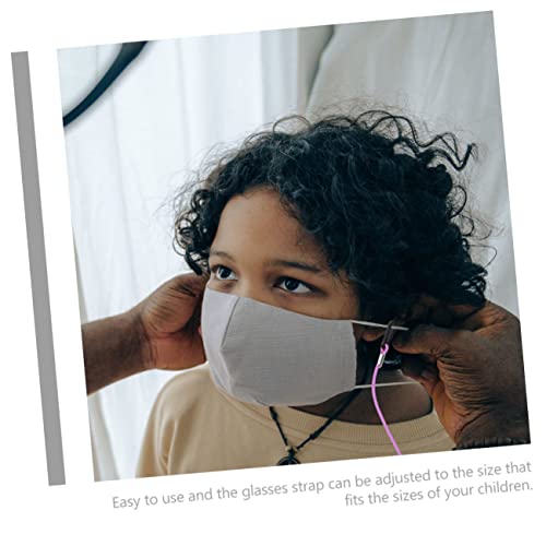 LIFKOME 8 Peças Cordão De Máscara Infantil De Unicórnio De Desenho Animado Tiras De Óculos Infantis