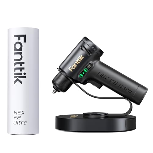 Fanttik E2 Ultra 3.7V Mini Electric Screwdriver-White & K2 Ultra 7.4V Power Drill