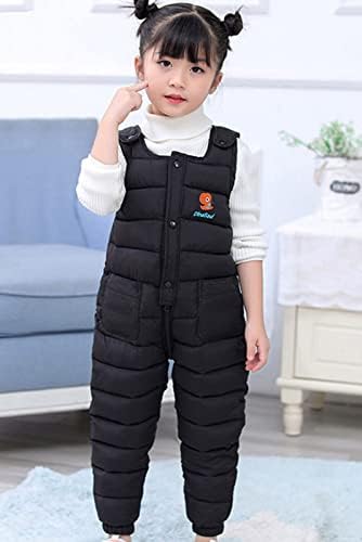 2023 New - Child Kids Toddler Toddler Infant Newborn Baby Boys Girls Cute Cartoon Letter Jumpsuit Cotton Wadded Thicken Suspender Snow Bib Ski Pants Overalls Trousers Outfit Clothes Coverall Baby