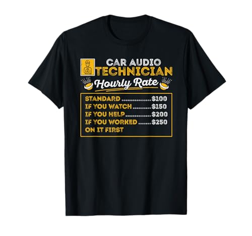 Car Technician Hourly Rate Car Stereo Audio Sound Engineer T