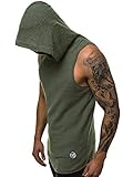 Herren Tanktop OZONEE Herren Tank Top Tanktop Tankshirt Ärmellos Bodybuilding Shirt Unterhemd T-Shirt Muskelshirt Achselshirt 777/463BO DUNKELGRÜN L