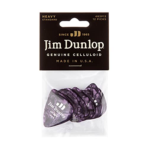 Dunlop 483 Picks GENUINE CELLULOID CLASSIC purple, Heavy - Les Beatles, Paul McCartney, John Lennon, RIngo Starr, George Harrison Dunlop 483 Picks GENUINE CELLULOID CLASSIC purple, Heavy – Image 5