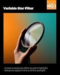 K&F CONCEPT 67mm Variable Star Filter, 4 Points 8 Points Cross Star Special Effects Optical Glass Lens Filters Compatiable with Phone and Camera (Nano-K Series)