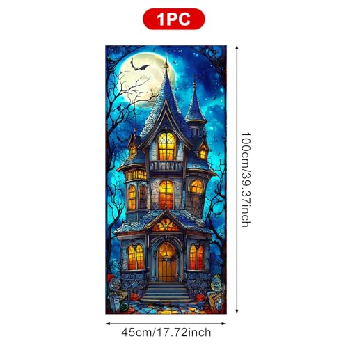 Película Decorativa para Ventana Halloween Castillo Encantado miniatura 4
