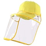 Artibetter Gesichtsschutz mit Visier Schutzhelm UV Sonnenhut Schutzbrille Gesichtsschutzschild Fischerhut Gesichtsschutzschirm Gesichtsschild für Outdoor Arbeit Küche (Zufällig)
