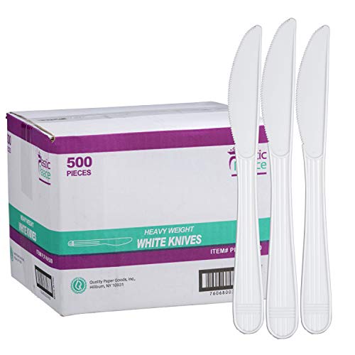 Plastic Knives Heavy Duty - Disposable Knives Plastic Utensils - Plastic Cutlery For Parties, Celebrations And Events Pack Of 500 #TOP8