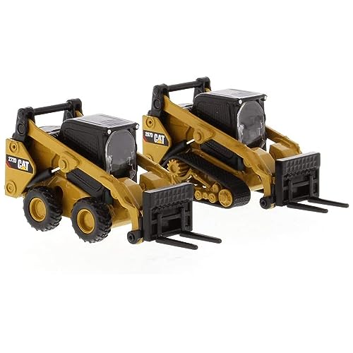 Diecast Masters 1/64 Caterpillar 272D2 Skid Steer Loader and Caterpillar 297D2 Compact Track Loader Set of 2 85693 - Image 2