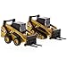 Diecast Masters 1/64 Caterpillar 272D2 Skid Steer Loader and Caterpillar 297D2 Compact Track Loader Set of 2 85693