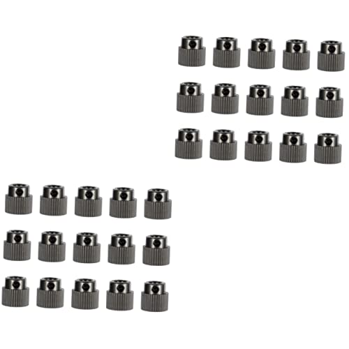 Gatuida 30pcs Extruder Gear Teeth Feeder Printers Parts Stainless Steel Gear Extruder for System