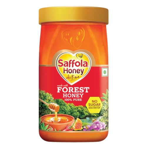 Saffola FITTIFY Honey Active, Made with Sundarban Forest Honey, 100% Pure Honey, No sugar adulteration, Natural Immunity booster, 1Kg