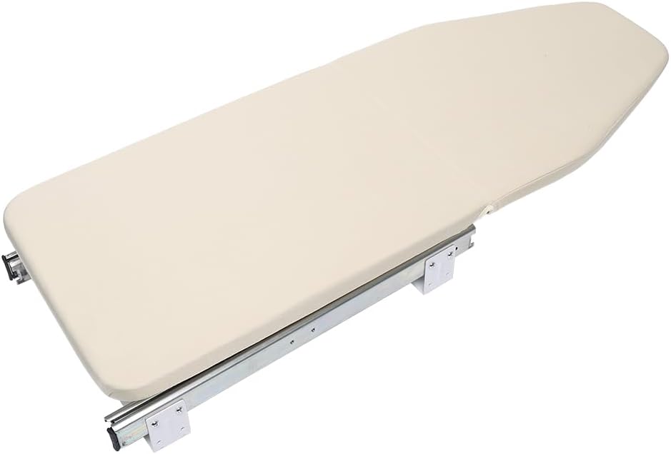 Ironing Board Retractable, Foldable Built-in with 180° Rotation, Space Saving Pull Out for Closet Cabinet, Heat-Resistant Cover 32.28x12.2in
