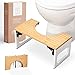 Produktbild Benkstein® Toilettenhocker Erwachsene - Toilettenhocker Holz - Klohocker Toiletten Hocker - WC Hocker Toilette Bambus - Squatty Potty - Tritthocker - Toilettenhocker klappbar - WC Hocker Erwachsene